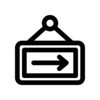 Open icon. line icon for your website, mobile, presentation, and logo design. vector