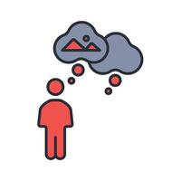 imagination icon. .Editable stroke.linear style sign for use web design,logo.Symbol illustration. vector