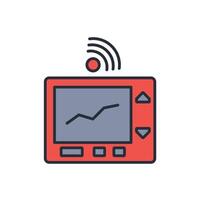 Smart Thermostat icon. .Editable stroke.linear style sign for use web design,logo.Symbol illustration. vector