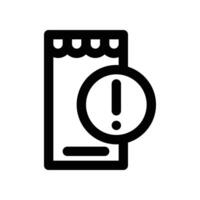Notification icon. line icon for your website, mobile, presentation, and logo design. vector