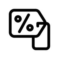 Price Tag icon. line icon for your website, mobile, presentation, and logo design. vector