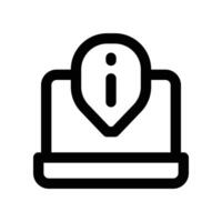 Information icon. line icon for your website, mobile, presentation, and logo design. vector