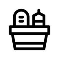Groceries icon. line icon for your website, mobile, presentation, and logo design. vector