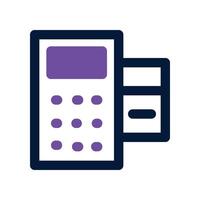 Pos Terminal icon. dual tone icon for your website, mobile, presentation, and logo design. vector