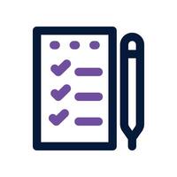 Shopping List icon. dual tone icon for your website, mobile, presentation, and logo design. vector