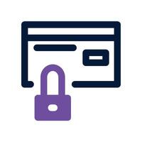 Secure Payment icon. dual tone icon for your website, mobile, presentation, and logo design. vector