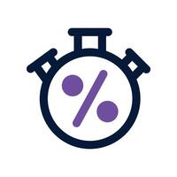 Stopwatch icon. dual tone icon for your website, mobile, presentation, and logo design. vector