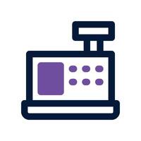 Cash Register icon. dual tone icon for your website, mobile, presentation, and logo design. vector