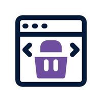 Layout icon. dual tone icon for your website, mobile, presentation, and logo design. vector