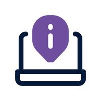 Information icon. dual tone icon for your website, mobile, presentation, and logo design. vector