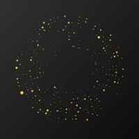 Abstract gold glowing halftone dotted background vector
