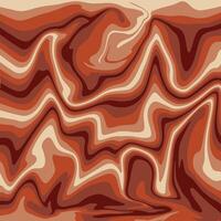 Illustration. Abstract wavy background in orange tones. vector