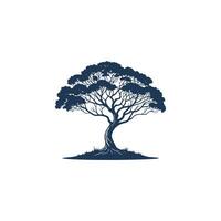 Tree silhouette Style with background vector
