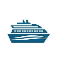 Ship silhouette Style with white background Design vector