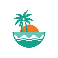 isolated on white background summer icon design template new vector