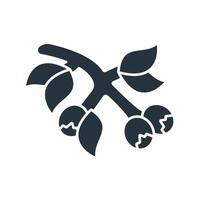 berries icons symbol elements for infographic web vector