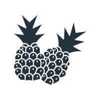 Pineapple icons symbol elements for infographic web vector