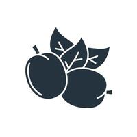 passion fruit icons symbol elements for infographic web vector