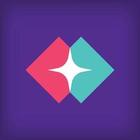Creative transportation star crossing logo design. with a simple design and flat style. flat style. suitable for the company vector