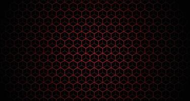 red hexagon pattern background vector