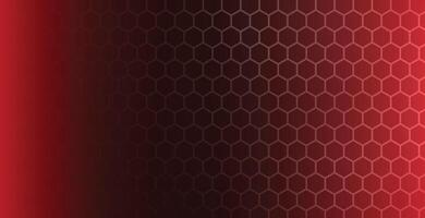 red hexagon pattern background vector