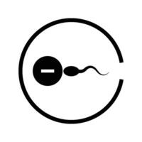 Infertility Icon. Fertilization Problems vector