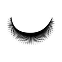 eyelash icon simple vector