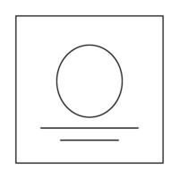 A black and white drawing of a circle vector