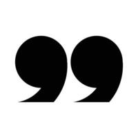 quotation mark icon vector