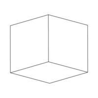 cube box icon simple vector
