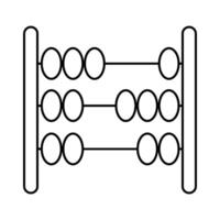 abacus calculation icon vector