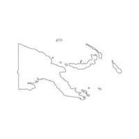 Papua New Guinea map icon vector