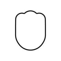 shield icon simple vector