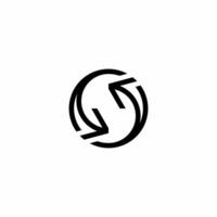 Letter S Sync Logo vector