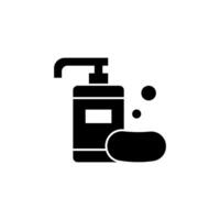 Element Soap Bottle icon simple vector