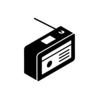 Isometric Radio icon design element templates vector