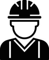 a construction worker or security icon vector