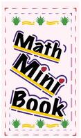 Greeting Card. Math mini book cover illustration element design. Eps 10. design elements with a nature theme cover. Book cover template design vector