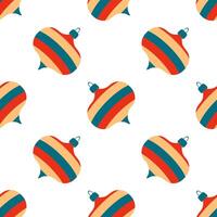 Chinese New Year lantern modern seamless pattern. Perfect print for fabric, textile, greeting card, wrapping paper. Retro style illustration. vector