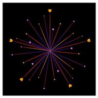 fireworks, gradient firework, new year firework vector