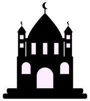 islamic mosque, elegant masjid, siluet masjid. vector