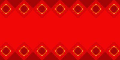 square pattern red background with copy space area. template design for banner, greeting card, poster, cover, web. vector