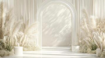 Wedding party decoration scene background photo