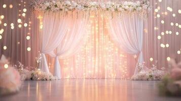Wedding party decoration scene background photo