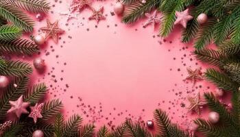 Background pink For Christmas Theme photo