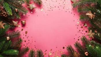 Background pink For Christmas Theme photo