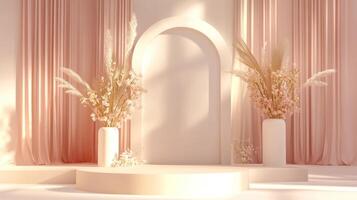 Wedding party decoration scene background photo