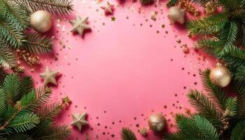 Background pink For Christmas Theme photo