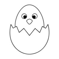 a coloring page with an egg in it vector