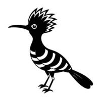 a black and white illustration of a bird with a striped head vector